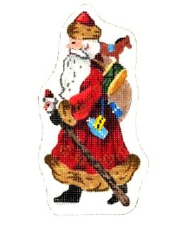 Santa and Gift Bag/Red