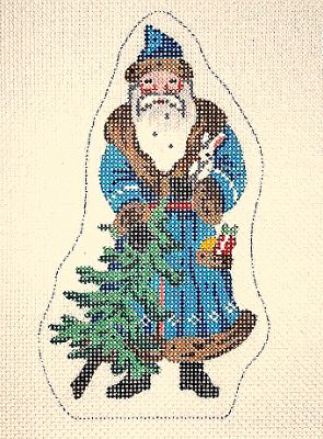 Victorian Santa /Blue Coat