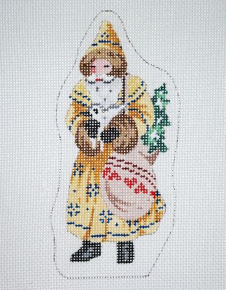 Victorian Santa /Gold Coat