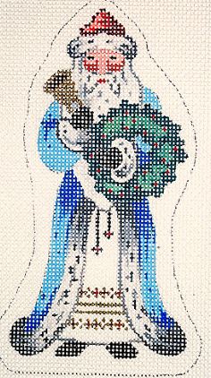 Victorian Santa w/Bell and Wreath