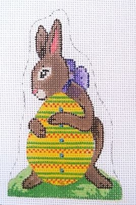 Standing Brown Bunny/ Yellow Egg