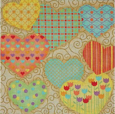 Pastel Hearts & Swirls