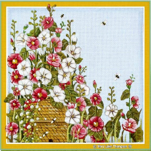 Hollyhocks