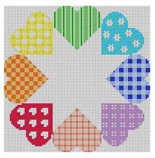 Pastel Heart Wreath