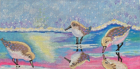 Sandpiper Sunset (Purple Palm Designs)