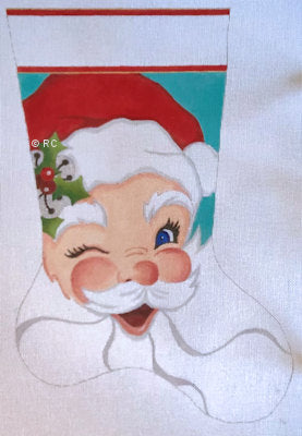 Winking Santa Stocking