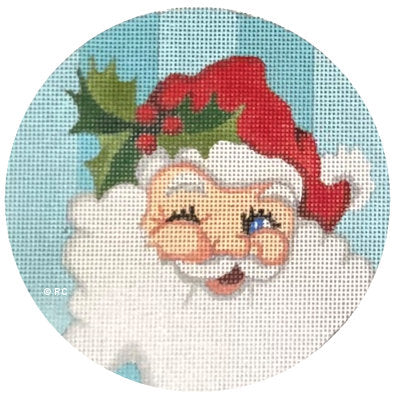 Santa w/Blue Background