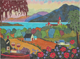 Wine Mountains and Lake