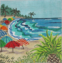 Tropical Beach Scapes - Umbrellas