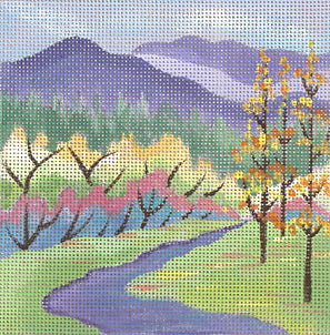 Lavender Autumn Stream