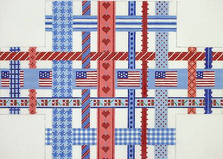 All American Ribbons Brick Cover