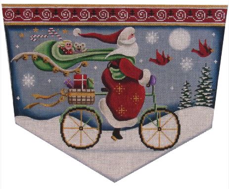Bicycle Santa
