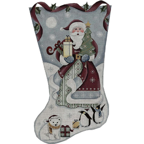 Arctic Santa Stocking - 13M (Rebecca Wood)