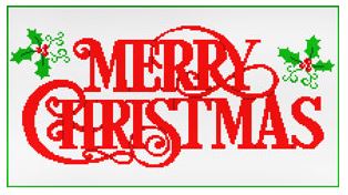 Merry Christmas w/Holly