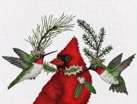 Red Cardinal w/Hummers