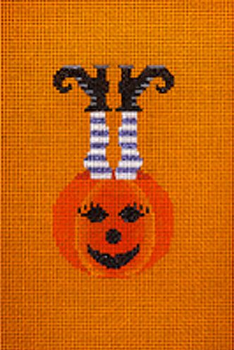 Witch Legs in Pumpkin