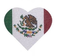 Mexican Flag Heart