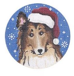 Rough Collie Santa Dog