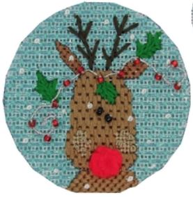 Rudolph w/Holly and Berries