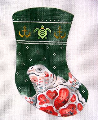 Sea Turtle/Green Background
