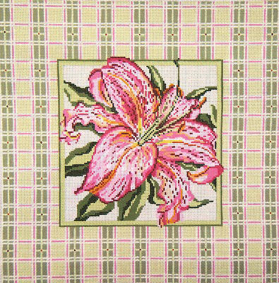 Lily w/Pink and Green Border