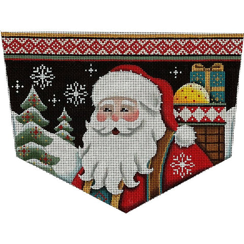 Night Santa Stocking Cuff - 18M (Rebecca Wood)