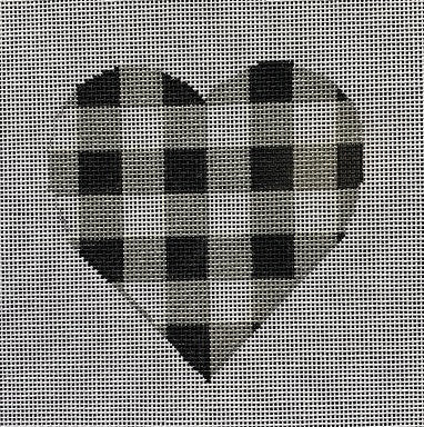 Home - Buffalo Check Heart Ornament
