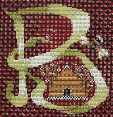 Letter B w/Bee Hive