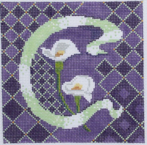 Letter C w/Calla Lillies