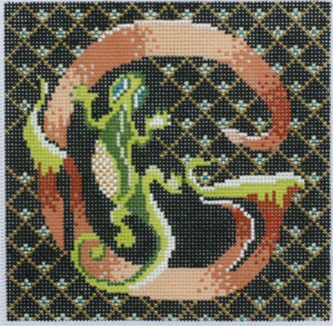 Letter G w/Gecko