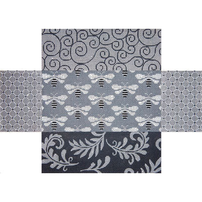 Grey Patchwork w/Bees Brick Cover