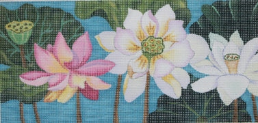 Lotus Garden Insert White/Purple