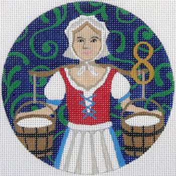 Eight Maids a Milking