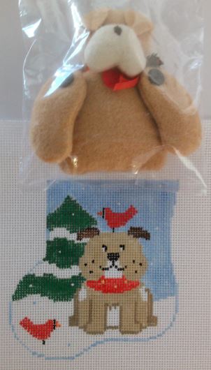 Tan Bulldog w/Bulldog 