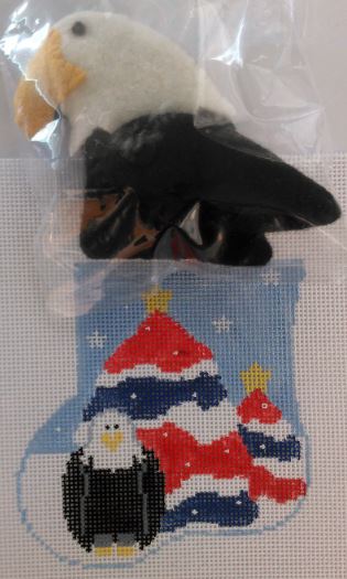 Patriotic Tree w/Eagle