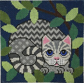 Out Cattin Around w/Silver Tabby