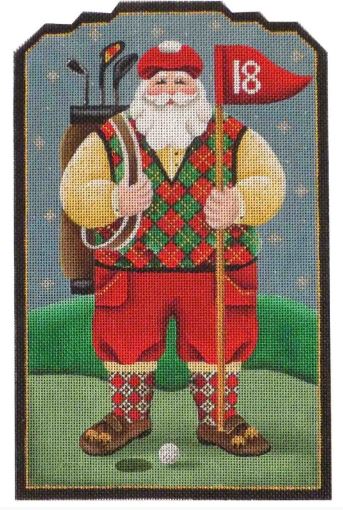 Golfing Santa
