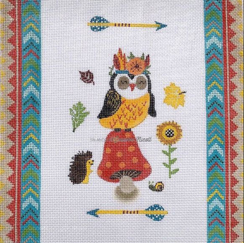 Tribal Owl w/Background