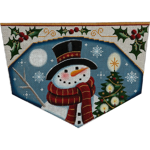 Red Snowman Stocking Cuff (Rebecca Wood )