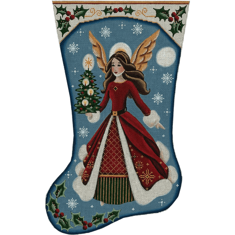 Red Angel Stocking (Rebecca Wood )