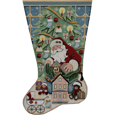 Santa's Gifts/Girl Stocking (Rebecca Wood )