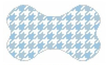 Dog Bone - Houndstooth/Blue (Lauren Bloch Designs)