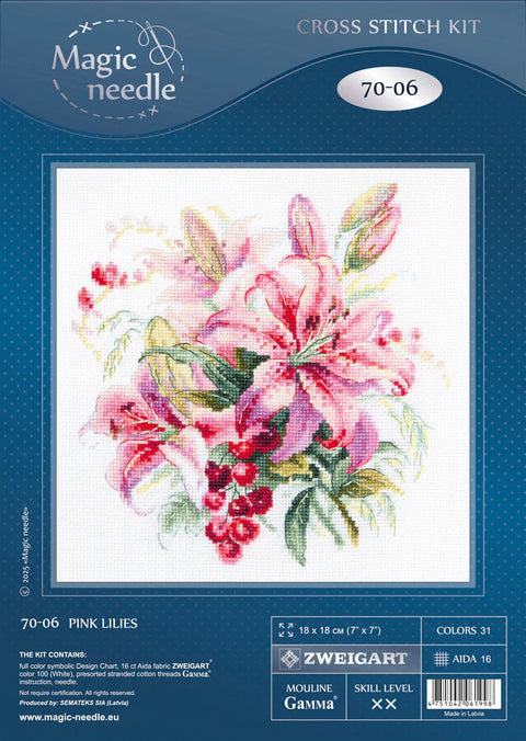 Pink Lilies (Magic Needle)