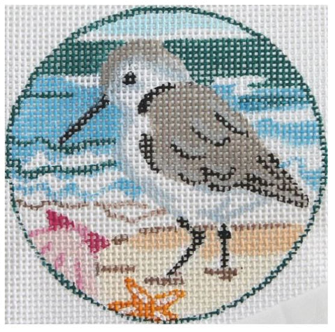 Sandpiper w/Shell Ornament