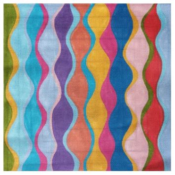 Wavy Harlequin - Rainbow colors