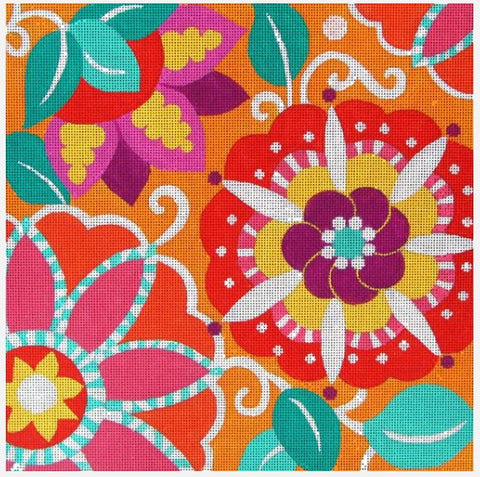 Pink Pinwheel Floral