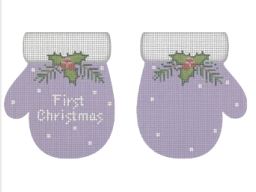 First Christmas Mittens - Lavender
