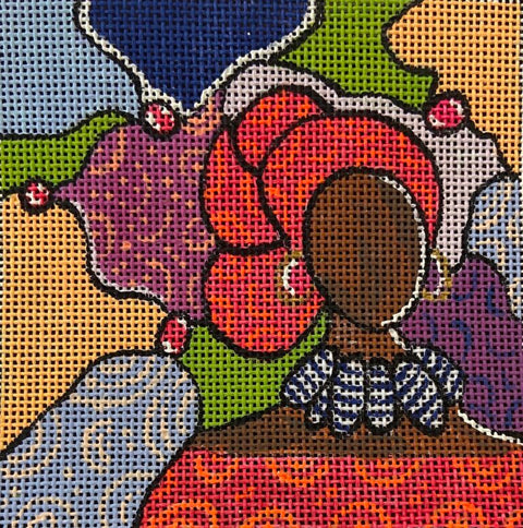 Red Patterned Woman (Belina Buisson-Wright)
