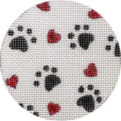 Puppy Paws and Hearts