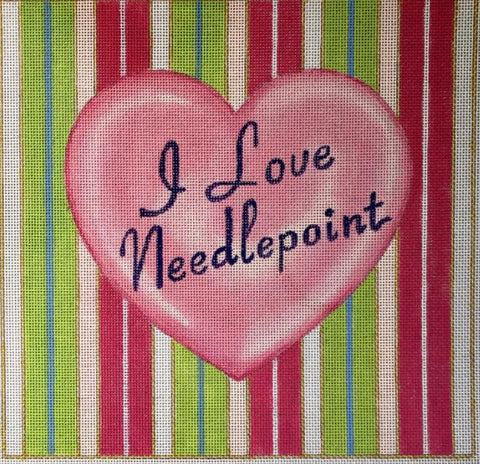 I Love Needlepoint - Square